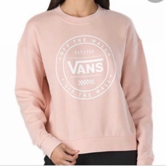 Vans Sweaters - Vans Women's Light Pink Crew Neck Sweater